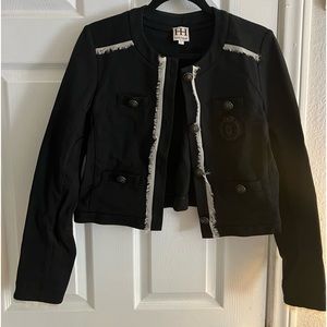 Haute Hippie Ponte Cropped Blazer